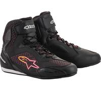 Alpinestars Stella Faster 3 Rideknit, bottes courtes femmes 10.5 US Noir/Jaune/Fuchsia Noir/Jaune/Fuchsia