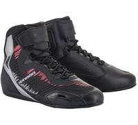 Alpinestars Stella Faster-3 Rideknit Chaussures de moto dames, Noir/Gris/Rose, Taille 42,5