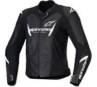Alpinestars Stella Faster V3 Moto femme cuir Jacke, noir-blanc, taille 38 pour femmes