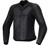 Alpinestars Stella Faster V3, veste en cuir pour femmes 38 Noir/Noir Noir/Noir