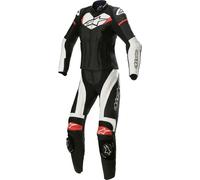 Alpinestars Stella GP Plus Costume de moto deux pièces pour dames, Noir/Blanc/Rouge, Taille 44