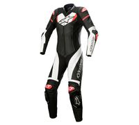 alpinestars Stella GP Plus Femmes Combinaison Noir/Blanc/Rouge néon 36
