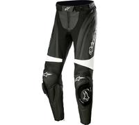 Alpinestars Stella Missile V3 Pantalon en cuir de moto pour dames, Noir/Blanc, Taille 48
