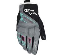 Alpinestars Stella Moblast, gants Drystar femmes XXL Gris/Bleu Clair/Blanc Gris/Bleu Clair/Blanc