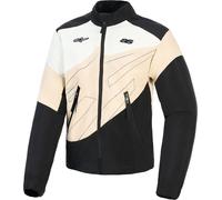 Alpinestars Stella Moshell Veste textile moto pour dames, noir-blanc-beige, taille S pour femmes