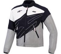 Alpinestars Stella Moshell Veste textile moto pour dames, Noir/Gris/Blanc, Taille M