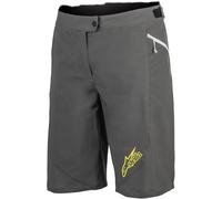 Alpinestars Stella Pathfinder Shorts de vélo pour dames, gris/jaune, Taille 28