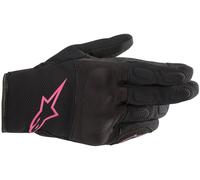 Alpinestars Stella S Max Drystar Gants de moto imperméables de dames, noir-rose, taille M pour femmes