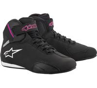 Alpinestars Stella Sektor Chaussures de moto de dames, noir/rose, Taille 9 (41)