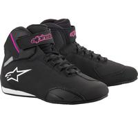 Alpinestars Stella Sektor chaussures de moto pour femmes, noir/rose, 9,5 (42)