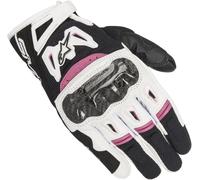 Alpinestars Stella SMX-2 Air Carbon V2 Mesdames les gants de moto, noir-blanc-pourpre, taille XS pour femmes