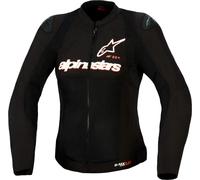 Alpinestars Stella SMX Air Veste textile de moto perforée pour dames, noir-blanc-rouge, taille 2XL pour femmes