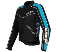 Alpinestars Stella T-Dyno Air Veste textile de moto pour femmes, noir-bleu, taille S