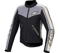 Alpinestars Veste moto Stella T-Dyno WR, résistante à l'eau, noir/gris, taille L