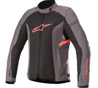 Alpinestars Stella T-Kira V2 Air Veste textile de moto de dames, noir-gris-rose, taille S pour femmes