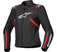 Alpinestars Stella T-SPS V2 imperméable dames moto textile veste, noir/rouge, Taille M