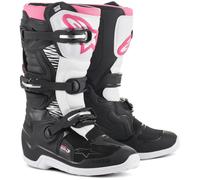 Alpinestars Stella Tech 3 S25, bottes femmes 8 US Noir/Blanc/Fuchsia Noir/Blanc/Fuchsia