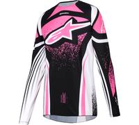 Alpinestars Stella Techstar Nomur, maillot femme XL Noir/Blanc/Fuchsia Noir/Blanc/Fuchsia