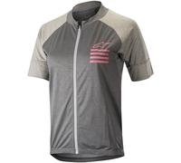 Alpinestars Stella Trail Full Zip Maillot de vélo SS Ladies, Gris clair, Taille L