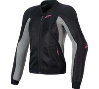 Alpinestars Stella Troop-Air Pro Veste de protection pour femmes, noir-gris-rose, taille S