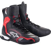 Alpinestars Superfaster, bottes courtes 6.5 US Noir/Rouge Clair/Blanc Noir/Rouge Clair/Blanc