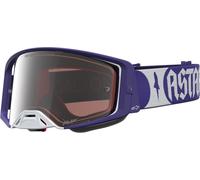 Alpinestars Supertech Atrox Mirror Lunettes de motocross, bleu/blanc, Taille unique