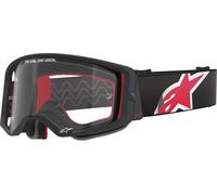Alpinestars Supertech Corp Absolute Vision Stripe lunettes de motocross, noir/rouge, taille unique