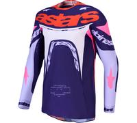 Alpinestars Supertech Dyna Maillot Motocross, violet/rose, Taille XL