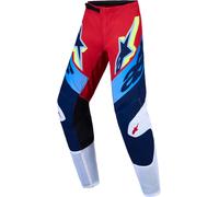 Alpinestars Pantalon Supertech Dyna Junior 2027 Fire Red White Navy Blue, Taille: 22
