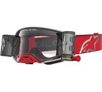 Alpinestars Supertech Firma Roll-Off Lunettes de motocross, rouge/argent, Taille unique