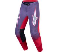 Alpinestars Supertech Hiten AFD Pantalon de motocross, Gris/Rouge, Taille 36
