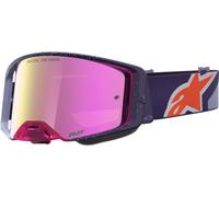 Alpinestars Supertech Hiten Mirror Lunettes de motocross, violet/rouge, Taille unique