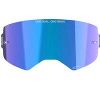 Alpinestars Supertech, lentille de remplacement miroir Bleu Réfléchissant Bleu Réfléchissant