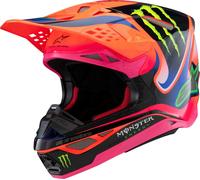 Alpinestars Casque moto S-M10 Deegan Orange fluo / Purple / Pink fluo 2025 S