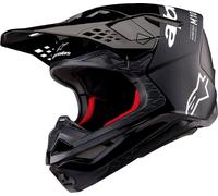 Alpinestars Supertech M10 Flood, casque de motocross XS Noir/Mat-Gris Foncé Noir/Mat-Gris Foncé