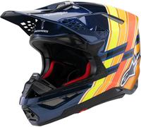 ALPINESTARS Casque moto S-M10 LTD Edition 25 Dark Blue / Orange / Yellow Fluo / Red 2025 L