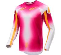Alpinestars Supertech Mig LE Maillot de motocross, rose/blanc, Taille XL