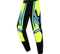 Alpinestars Supertech Nomur Pantalons de motocross pour enfants, bleu-jaune, taille 26 pour des gamins
