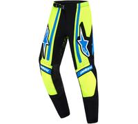 Alpinestars Supertech Nomur Pantalons de motocross pour enfants, bleu/néon jaune, Taille 22