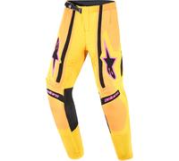 Alpinestars Supertech Nomur Pantalons de motocross pour enfants, jaune-orange, taille XL pour des gamins