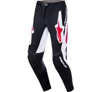 Alpinestars Supertech Pro Vista Pantalons de motocross, noir-rouge, taille 40 pour homme
