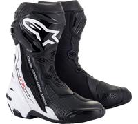 Alpinestars Supertech R, bottes 48 EU Noir/Blanc Noir/Blanc