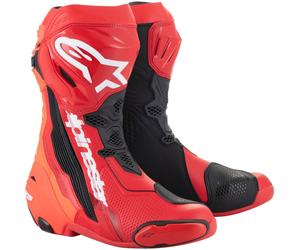 Alpinestars Supertech R Bottes de moto, Rouge/Noir/Blanc, Taille 47