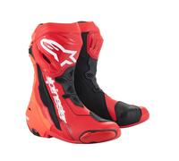 Alpinestars Supertech R Bottes Moto Sports Trace Race Rouge Fluo