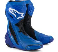 Alpinestars Supertech R Vented, bottes perforées 44 EU Bleu/Noir Bleu/Noir