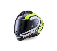 Alpinestars Supertech R10 Arius Casque, noir/blanc/jaune néon, S (55/56)