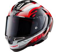 Alpinestars Casque intégral Supertech S-R10 Team Noir/Rouge/Blanc Taille L