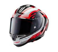 Alpinestars Supertech R10 Team Carbon Casque, Schwarz/Rot/weiß, L (59/60)