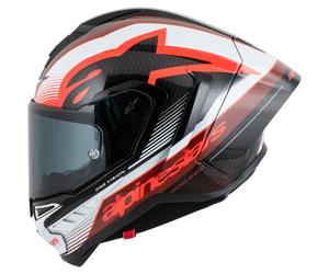 alpinestars Supertech R10 Team Casque Intégral Rouge/Blanc/Carbone 2XL unisex