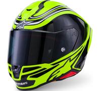 Alpinestars Supertech R7 Zeal Casque, jaune/noir/blanc, Taille L